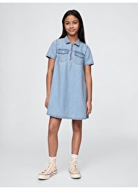 Cepli Denim Elbise