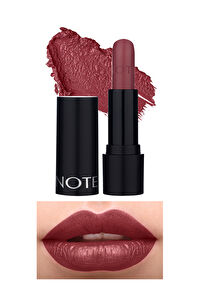 Note Deep Impact Lipstick 08 Sophisticate Burgundy Kremsi Dokulu Yarı Parlak Ruj - Kırmızı