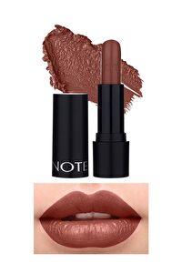 Note Deep Impact Lipstick 06 Cinnamon Kremsi Dokulu Yarı Parlak Ruj - Kahverengi