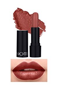 Note Deep Impact Lipstick 02 Optimistic Rose Kremsi Dokulu Yarı Parlak Ruj - Nude