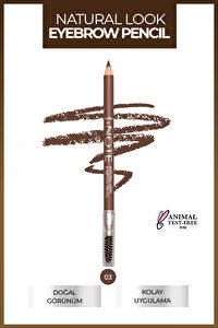 Note Natural Look Eyebrow Pencil 03 Brown Kaş Kalemi - Kahverengi