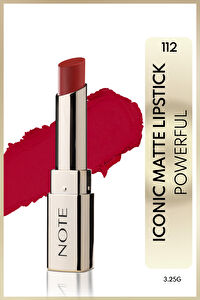 Note Iconic Matte Lipstick 112 Powerful Kalıcı Mat Ruj - Kırmızı