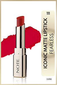 Note Iconic Matte Lipstick 111 Fearless Kalıcı Mat Ruj - Kırmızı