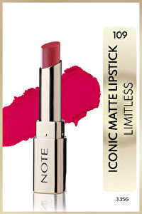 Note Iconic Matte Lipstick 109 Limitless Kalıcı Mat Ruj - Pembe