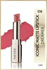 Note Iconic Matte Lipstick 108 Dreamer Kalıcı Mat Ruj - Pembe