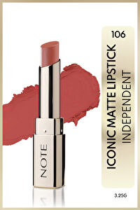 Note Iconic Matte Lipstick 106 Independent Kalıcı Mat Ruj - Nude