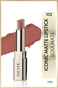 Note Iconic Matte Lipstick 102 Soulmate Kalıcı Mat Ruj - Nude
