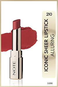 Note Iconic Sheer Lipstick 210 Alluring Nemlendirici Parlak Ruj - Kırmızı