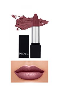 Note Mattever Lipstick 12 Wine Tasting Red Yarı Mat Saten Bitişli Ruj - Mor