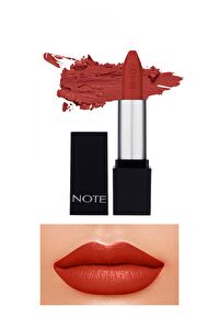 Note Mattever Lipstick 17 Dress Red Yarı Mat Saten Bitişli Ruj - Kızıl Kahverengi