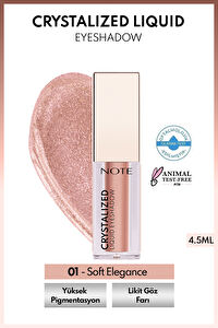 Note Crystalized Liquid Eyeshadow Likit Metalik Göz Farı - 01 Soft Elegance