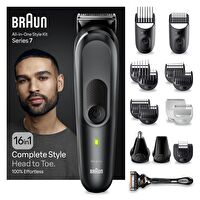 Braun Series 7 MGK7470 Hepsi Bir Arada Şekillendirme Seti, 16’sı 1 Arada Erkek Bakım Kiti