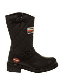 Harley Davidson Siyah Kadın Deri Bot LACONIA/644 - 025G