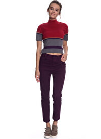 Black Pepper    Kırmızı Kadın  Crop Kazak 62SU BLK752