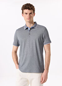 Fabrika Comfort Gri Erkek Polo Yaka Regular Fit Polo T-Shirt CM DS 01 02