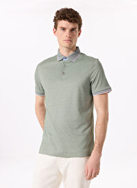 Fabrika Comfort Yeşil Erkek Polo Yaka Regular Fit Polo T-Shirt CM DS 01 02