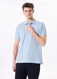 Fabrika Comfort Mavi Erkek %100 Pamuk Polo T-Shirt