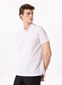 Fabrika Comfort Beyaz Erkek Basic %100 Pamuk Polo T-Shirt CM NOBRO K CEPSIZ