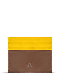 Case Look Sarı-Kahverengi Kadın Kartlık CL01-06