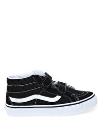 Vans VN00018T6BT1 SK8-Mid Reissue V Siyah Deri Erkek Çocuk Yürüyüş Ayakkabısı