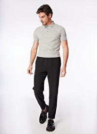Fabrika Gri Erkek Regular Fit Polo T-Shirt LEGOLAS Y  