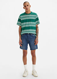 Levis Yüksek Bel Straight Koyu Lacivert Erkek Şort 501 93 SHORTS Z1361 DARK IND WORN