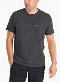 COLUMBIA Antrasit Melanj Csc M Basıc Sm L Erkek T-Shirt 9110151012