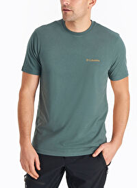 COLUMBIA Yeşil Csc M Basıc Sm L Erkek T-Shirt 9110151353