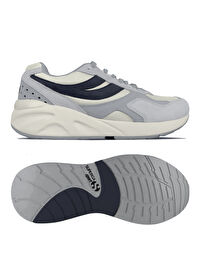 Superga Gri-Beyaz Kadın Deri Sneaker S4132GW
