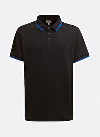Guess Düz Siyah Erkek Polo T-Shirt M2GP34KARS0_ES SS SPORTS PIQUE T -