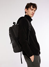Discovery Expedition Siyah Erkek Kapüşon Yaka Standart Fit Polar Sweatshırt D3WM-SWT1