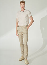 Beymen Business Normal Bel Dar Paça Slim Fit Bej Erkek Pantolon 4B0123200055