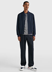 Tommy Hilfiger Mavi Dik Yaka Erkek İnce Mont MW0MW31338DW5 