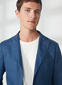 AT.P.CO Mavi Erkek Uzun Cepli Slim Fit Yazlık Ceket A262ALAN60TP946- 