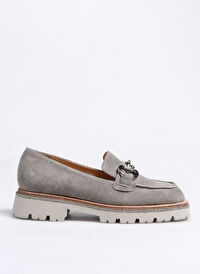 Laura Bellariva Gri Kadın Loafer 8710 