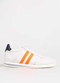 Fabi Beyaz-Turuncu Erkek Deri Sneaker FU0508.B00OLM87N