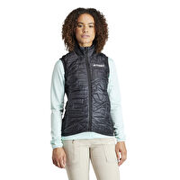 adidas Siyah Kadın Yarım Balıkçı Yaka Normal Kalıp Puffer Yelek IB4204 W XPR VAR HYB V     BLA  