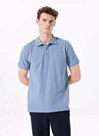 Fabrika Comfort İndigo Erkek Basic %100 Pamuk Polo T-Shirt NOBRO K CEPSIZ