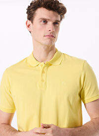 Fabrika Açık Sarı Erkek Regular Fit Polo T-Shirt LEGOLAS Y  