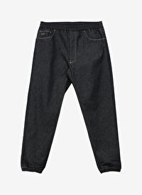 Armani Exchange  Erkek Paçası Lastikli Jogger  Denim Pantolon 6RZJ76 1500 INDIGO DENIM