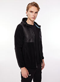 Oxnard OXM6040_EXPLORER-M Siyah Kapüşon Yaka Normal Kalıp Desenli Erkek Sweatshirt