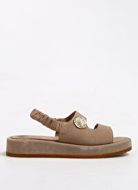 Vince Camuto Bej Kadın Süet Sandalet DUFFY