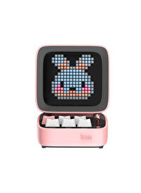 Divoom Ditoo Mic Piksel Ekranlı Karaoke Mikrofonlu 15W Pembe Bluetooth Hoparlör