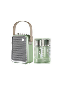 Divoom SongBird-HQ Çift Mikrofonlu  50W Yeşil Bluetooth Hoparlör
