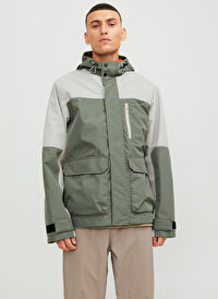 Haki Erkek Standart Fit Mont JCOHIKE LIGHT JACKET  