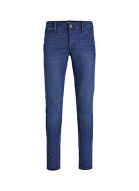 Jack & Jones  Erkek Dar Paça Slim Fit  Denim Pantolon JJIGLENN JJORIGINAL MF 775 NOOS