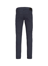 Jack & Jones Lacivert Erkek Dar Paça Slim Fit Denim Pantolon JPSTGLENN JJORIGINAL PANT