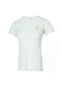 Hummel Yeşil Bisiklet Yaka Slim Fit Kadın T-Shirt 911306-2519 HMLDENI 