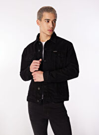 Lee Cooper Siyah Erkek  Regular Fit Denim Ceket 242 LCM 131002 PUEBLA 2 DENIM