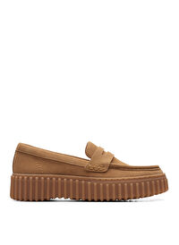 Clarks Taba Kadın Süet Loafer 26171956 